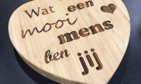 Lasergraveren Kaasplank