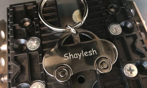 Sleutelhanger graveren