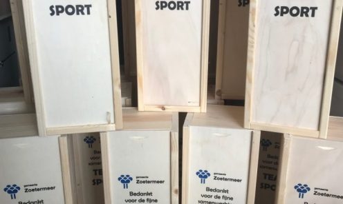 Team Sport Champagne kisten bedrukken